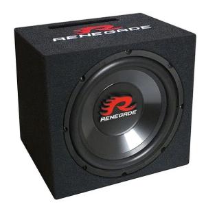 SKRZYNIA BASOWA RENEGADE RXV1000 25cm SUBWOOFER SAMOCHODOWY BASS-REFLEX
