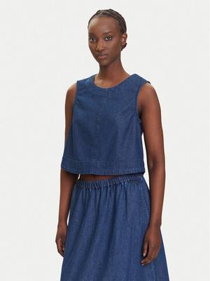 Pieces Top Tenim 17157936 Granatowy Regular Fit