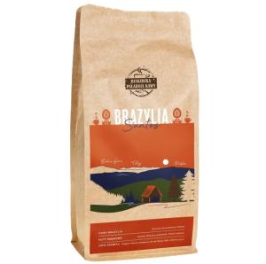 ŚWIEŻO PALONA KAWA ZIARNISTA BRAZYLIA SANTOS 1KG 100% ARABICA SPECIALITY