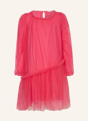 Monnalisa Sukienka Tiulowa Z Falbankami pink