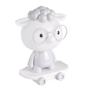 Lampka nocna LED OWCA na deskorolce szara 2,5 W POLUX