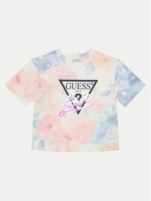 Guess T-Shirt J5RI05 K6YW4 Kolorowy Boxy Fit