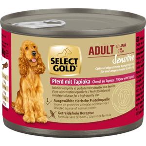 SELECT GOLD mokra karma dla psów Sensitive Adult Konina i tapioka 6x200 g