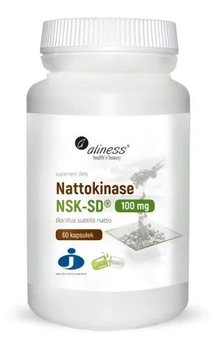 Nattokinase NSK-SD 100 mg Enzym Fibrynolityczny z Natto Aliness 60 kaps.