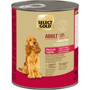 SELECT GOLD Sensitive karma mokra dla dorosłych zwierząt Konina z tapioką 24x800 g