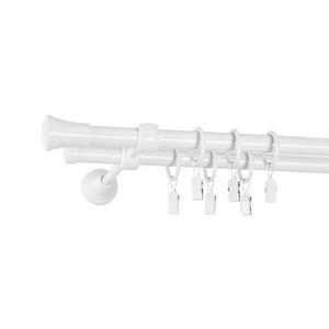 Karnisz podwójny TULUZA 160 cm 16/16 mm biały