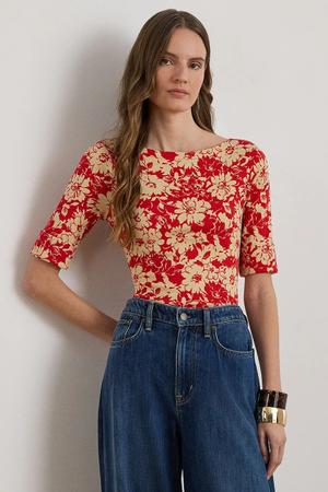 Lauren Ralph Lauren t-shirt basic damski z bawełną