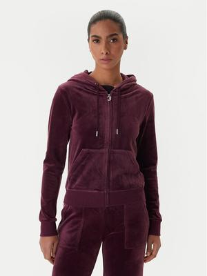Juicy Couture Bluza Robertson JCAP176 Bordowy Slim Fit