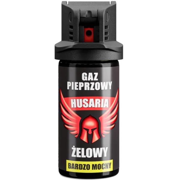 Gaz Pieprzowy Husaria Żel 40 ml Strumień OC 10% UV + Zielony Znacznik