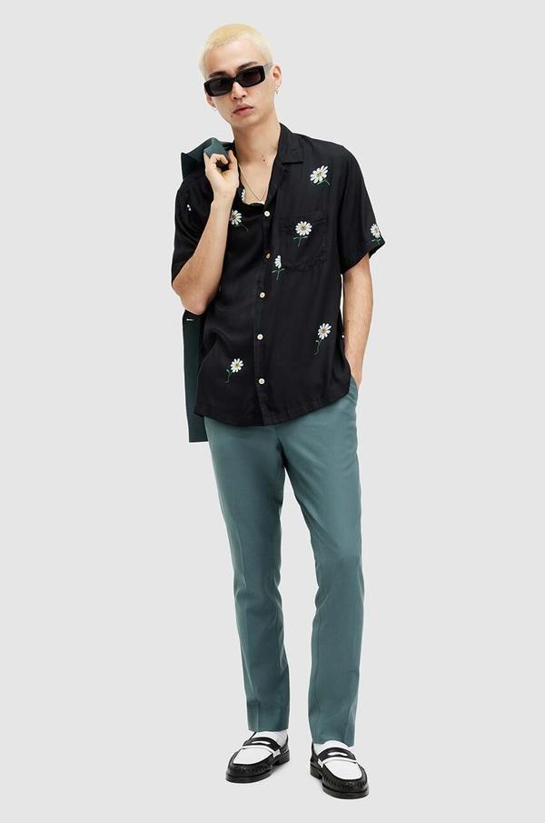 AllSaints spodnie z wełną MOAD TROUSER