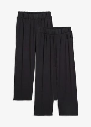 Spodnie shirtowe 7/8 high waist, 2 pary