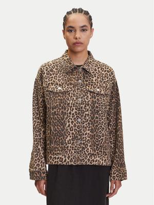 Vero Moda Kurtka jeansowa Tessa 10329961 Brązowy Oversize
