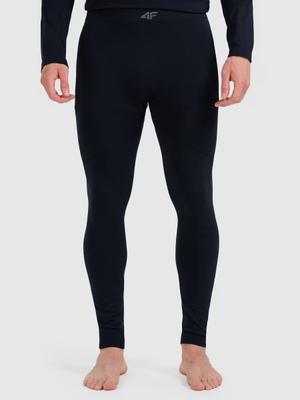 4F bezszwowa bielizna narciarska męska termoaktywna legginsy 4FWAW25USEAM234 czarne (S/M)