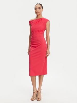 Rinascimento Sukienka koktajlowa CFC0123797003 Różowy Regular Fit