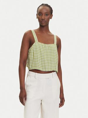 RVCA Top 23B041503 Zielony Relaxed Fit