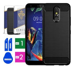 ETUI NA TELEFON LG K4 2017 CARBON PANCERNE + SZKŁO ORYGINALNE