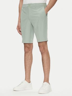 BOSS Szorty materiałowe S_Commuter_10.5 inch 50540337 Zielony Slim Fit