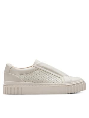 Clarks Sneakersy Mayhill Bay 26181207 Biały