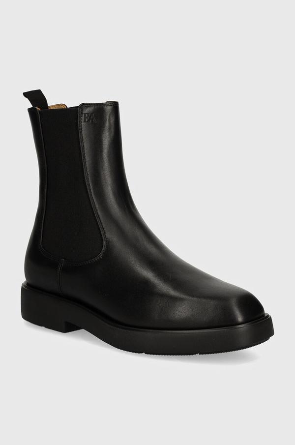 Emporio Armani botki skórzane