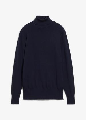 Sweter z golfem z cienkiej dzianiny