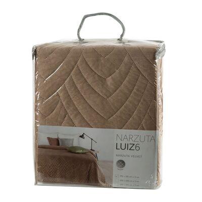 Narzuta Luiz 200 x 220 cm ciemnobeżowo-złoty