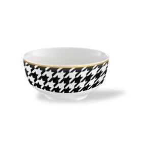 Salaterka COCO 14 cm pepitka biało-czarna