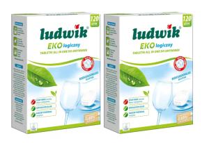 2 x LUDWIK TABLETKI DO ZMYWARKI EKO 120 SZT ALL IN ONE EKOLOGICZNE