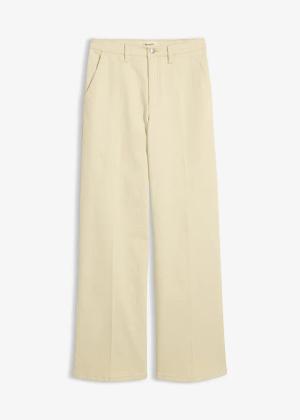 Spodnie z diagonalu, high waist