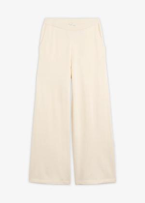 Spodnie culotte z tkaniny na lato