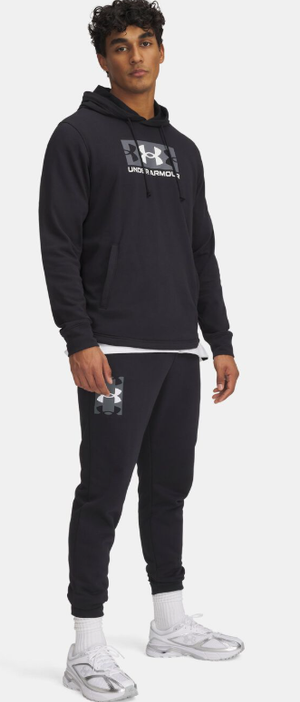 UNDER ARMOUR spodnie dresowe męskie joggery UA Rival Terry Logo czarne (M)