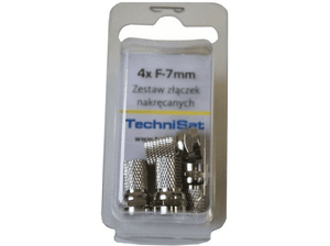Akcesorium TECHNISAT Zestaw złączek nakręcanych F-7mm 4 szt.