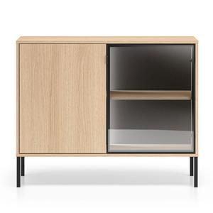 Komoda BARNEE 03 | 107cm | Oświetlenie LED | Dąb Lindberg