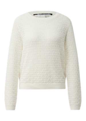 Sweter z wzorem ajour