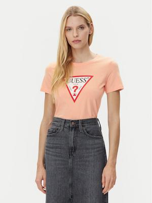 Guess T-Shirt W1YI1B I3Z14 Koralowy Regular Fit