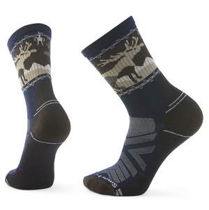 SMARTWOOL skarpety trekkingowe unisex H LC MOUNT MOOSE CRW HIKE DEENA granatowy (XL)