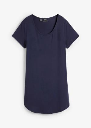 Długi shirt z miękkiej wiskozy