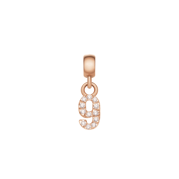 Daniel Wellington DW Charm Number 9 Rose Gold