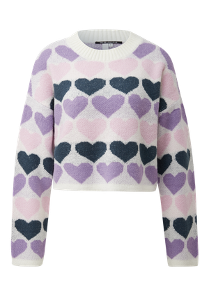 Sweter z motywem serca
