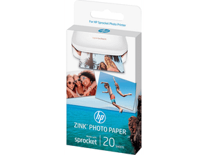 Papier fotograficzny HP ZINK z podkładem samoprzylepnym 20 ark. (5 × 7,6 cm) W4Z13A