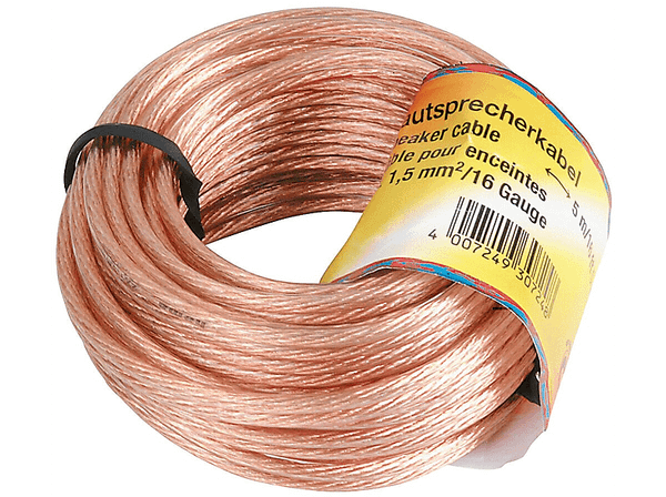 Kabel HAMA głośnikowy 2x1,5mm 10m