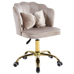 Krzesło muszelka obrotowe DC-6091S ciemny beż #7 | OUTLET