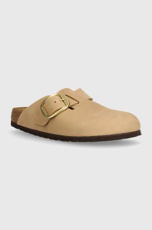 Birkenstock klapki nubukowe Boston Big Buckle