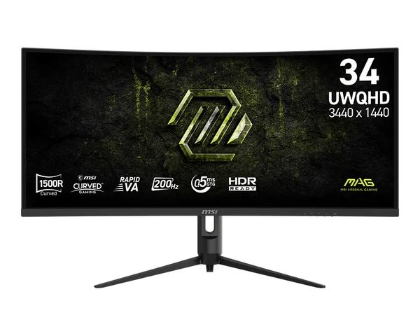 MSI Monitor 34 cale MAG 342CQRF E20 UWQHD/Curved/200Hz/czarny