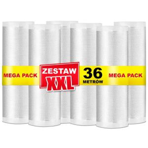 6x FOLIA do zgrzewarki próżniowej MOLETOWANA próżniowa do pakowania 28cm