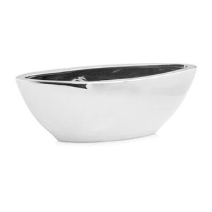 Osłonka ceramiczna łódka srebrna 14 cm