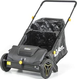 ZBIERACZ ZAMIATARKA RĘCZNA DO LIŚCI TRAWY KOSTKI CHODNIKA 53cm KOSZ 100L