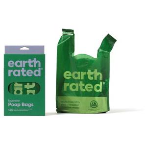 Earth Rated woreczki na odchody bezzapachowe z uchwytami do wiązania 120 szt.