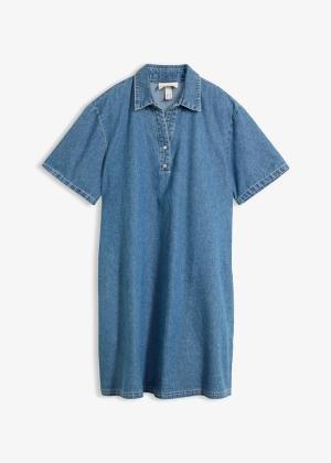 Sukienka jeansowa oversize z bawełny organicznej
