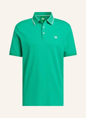 Adidas Originals Koszulka Polo Piqué Originals Twistknit Trefoil gruen