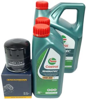 FILTR OLEJU 6L OLEJU CASTROL 0W30 FOCUS III KUGA II MONDEO V 2.0 TDCi 15-20